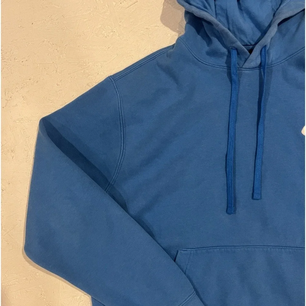 Nike‎ Hoodie Mens Medium Sportswear Club Fleece Pullover Sweatshirt Blue BV2654